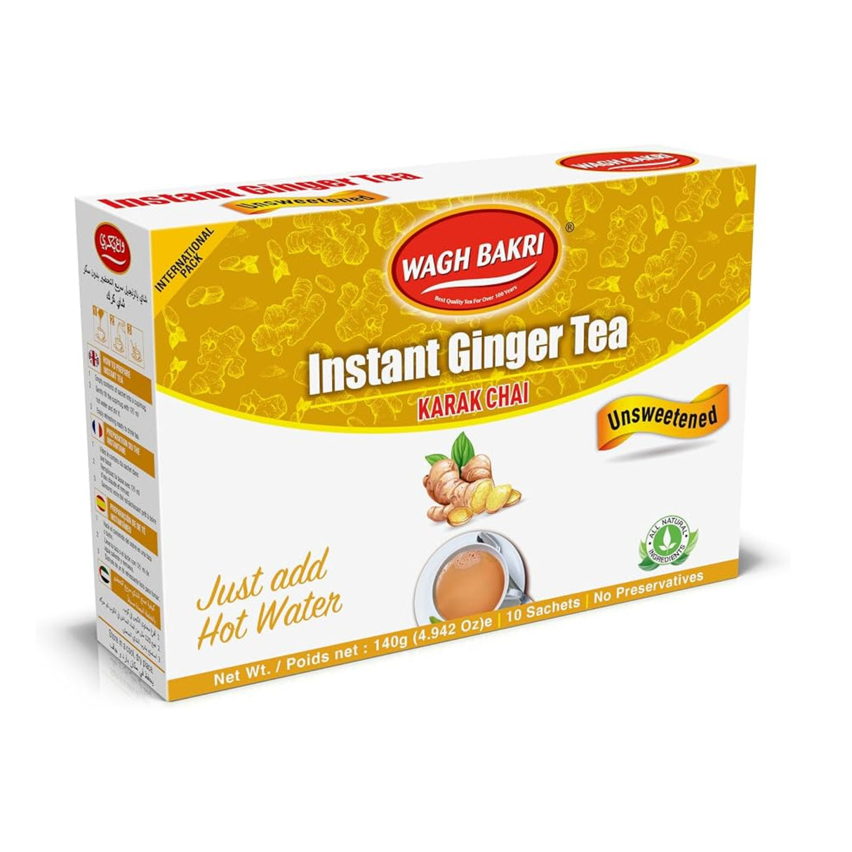 Wagh Bakri Ginger Instant Tea Bags