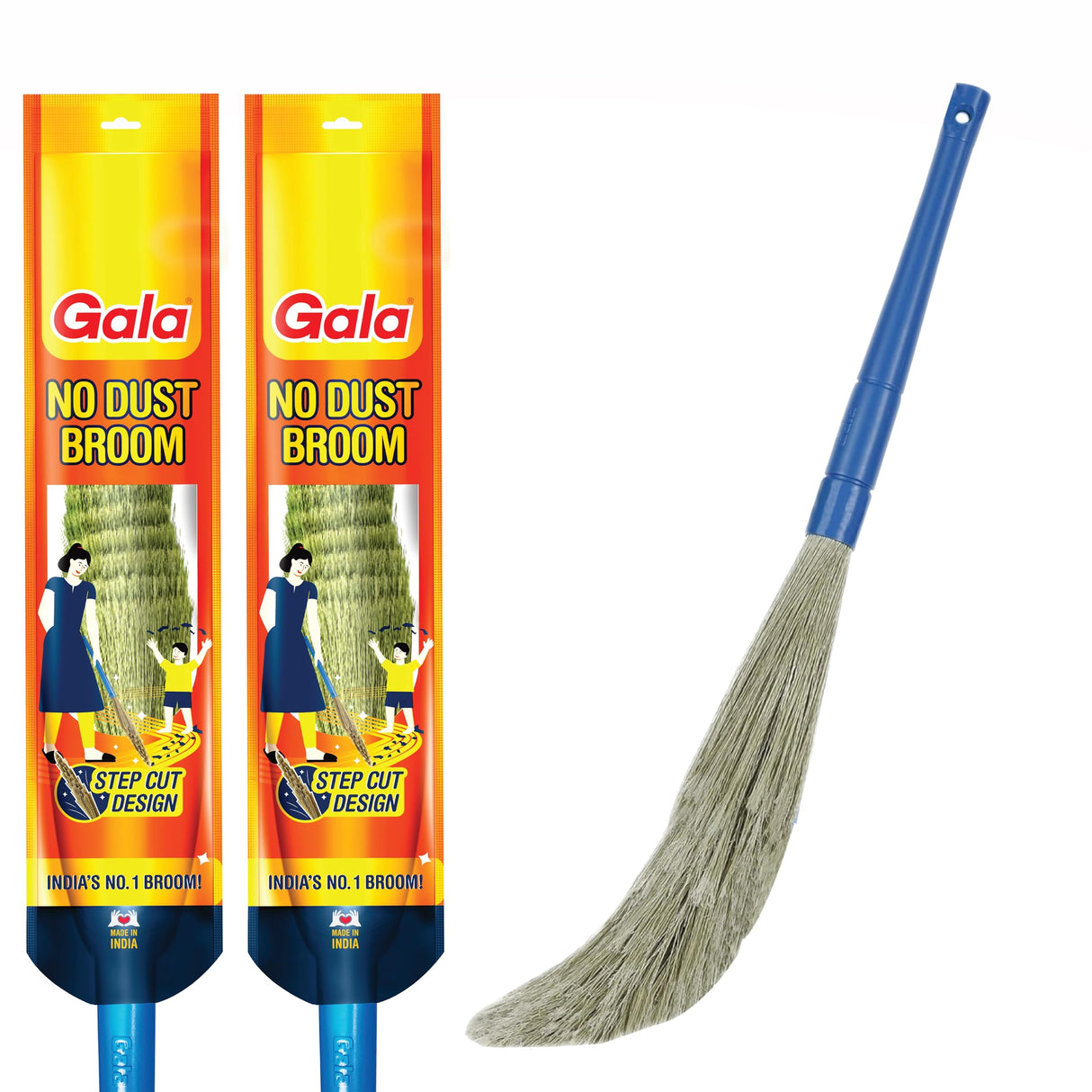 Gala No Dust Broom Plastic