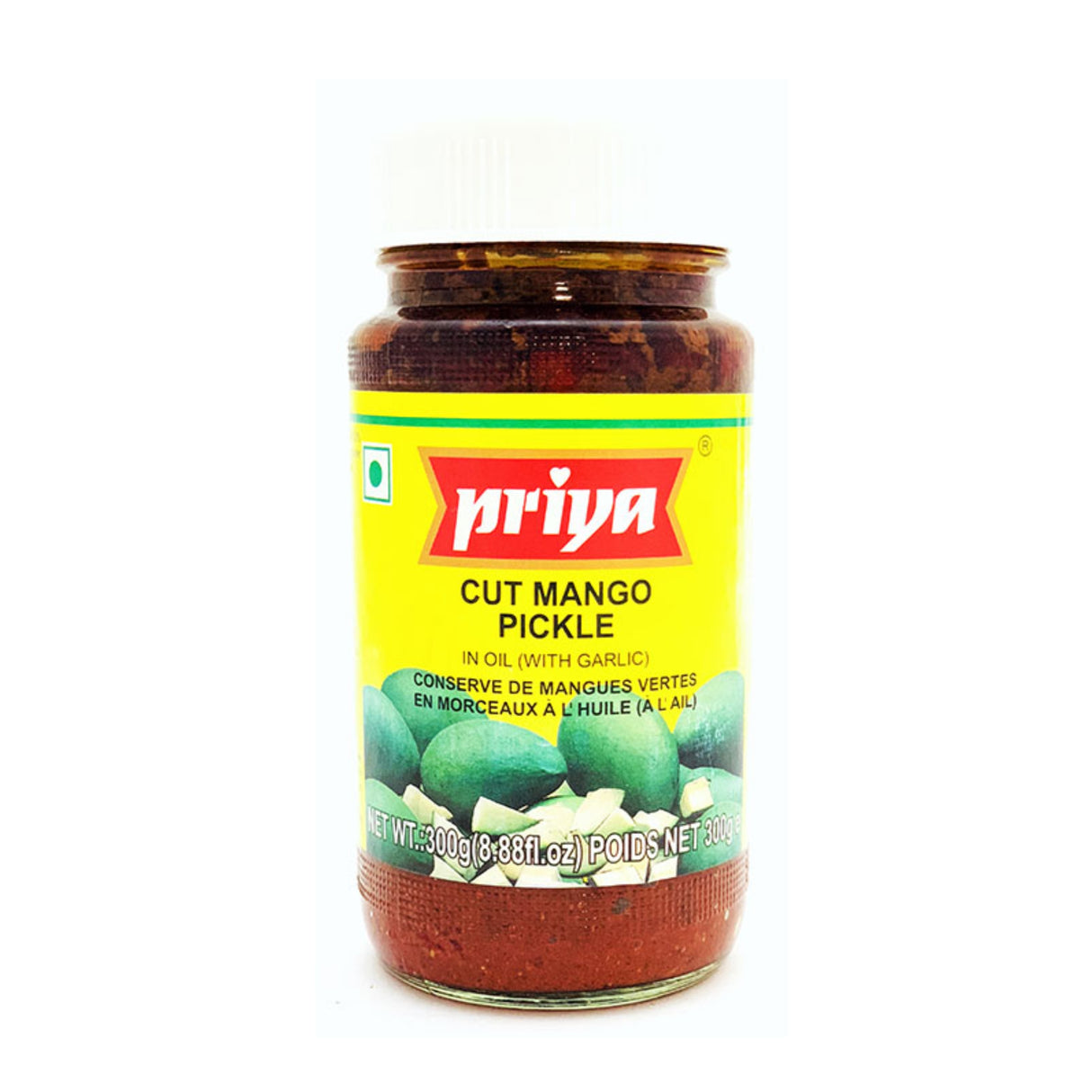 Priya Cut Mango Pickle with Garlic
